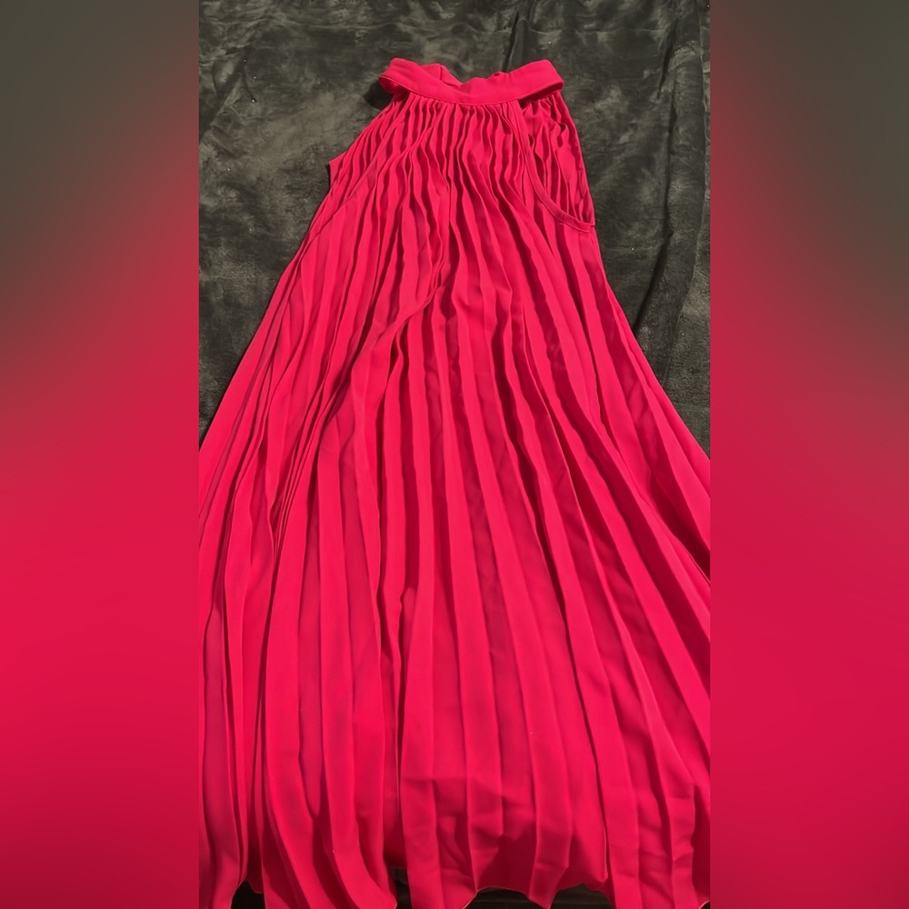 Halter pink dress